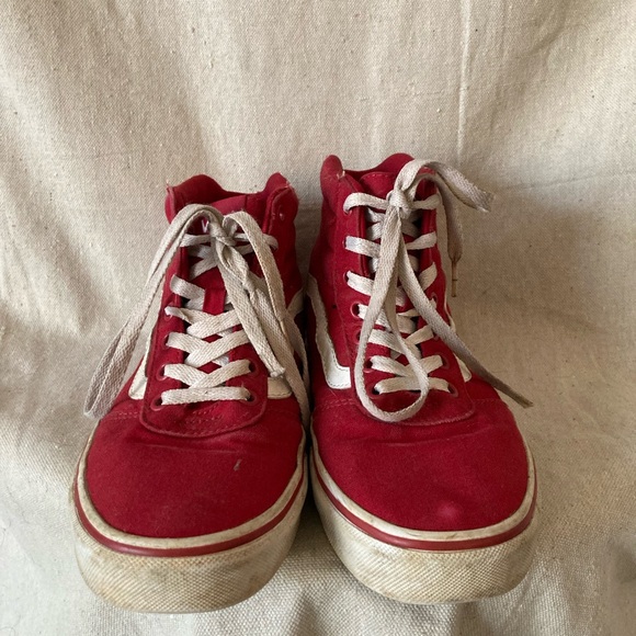 Vans Red High-Top Sneakers - Picture 2 of 7